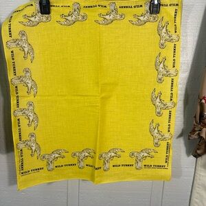Wild Turkey Bourbon Vintage Scarf/Handkerchief 
Pack of 10 EUC